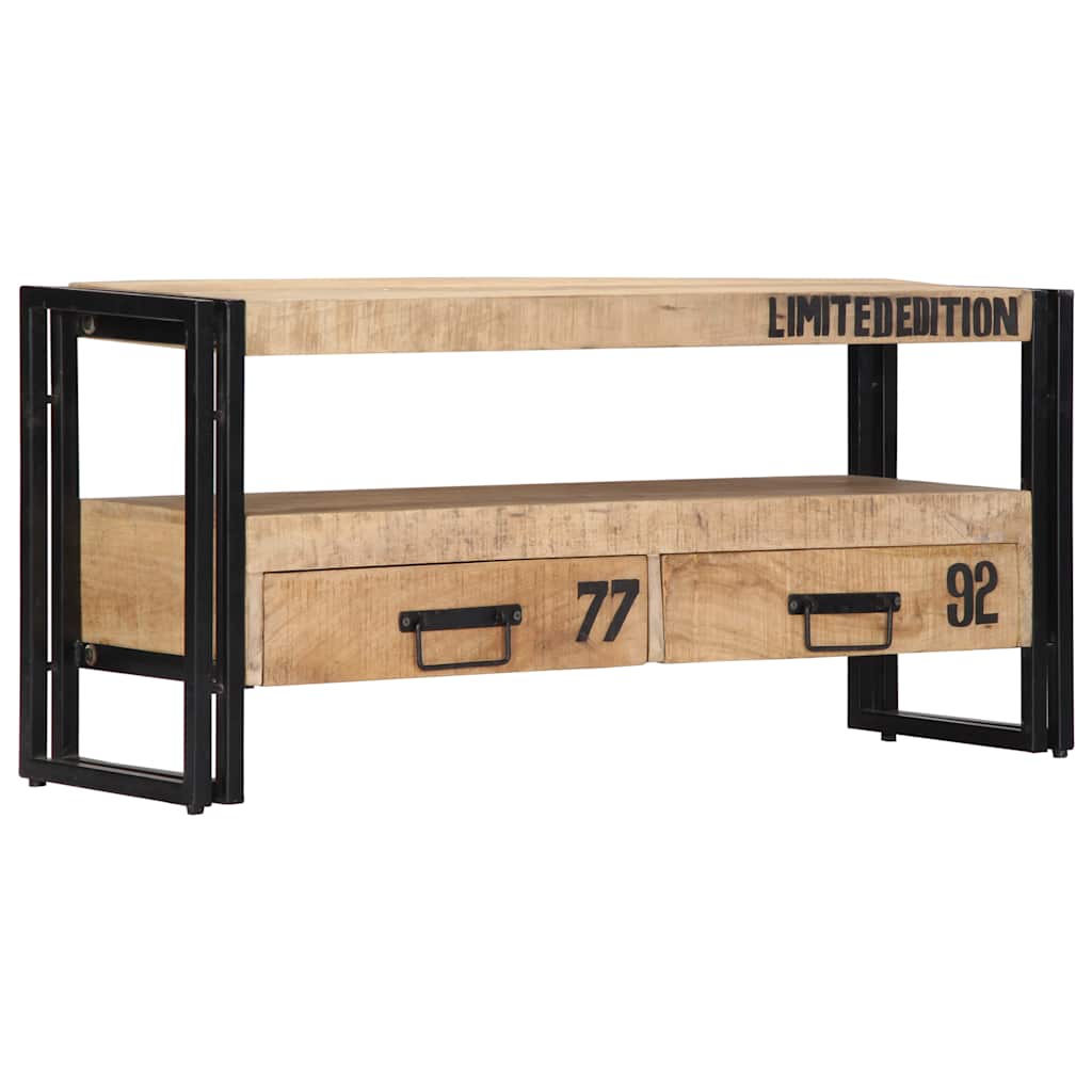 vidaXL TV Cabinet 100x30x45 cm Solid Mango Wood