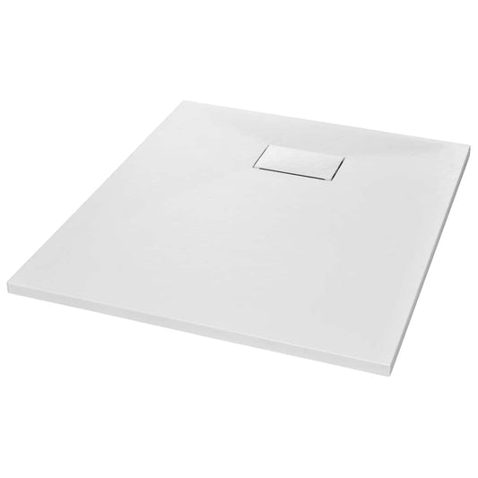 144768 vidaXL Shower Base Tray SMC White 90x70 cm
