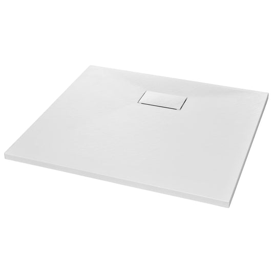 vidaXL Shower Base Tray SMC White 90x80 cm
