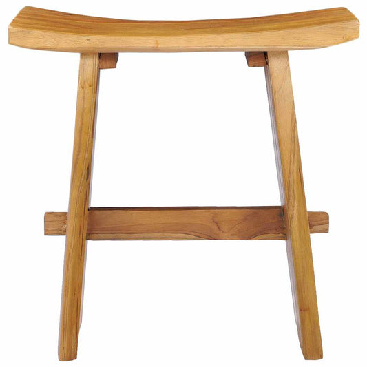 281655 vidaXL Stool Solid Teak Wood
