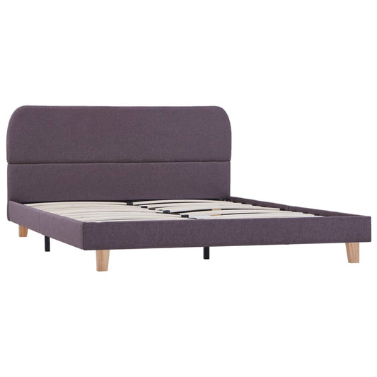 vidaXL Bed Frame without Mattress Taupe Fabric 135x190 cm Double