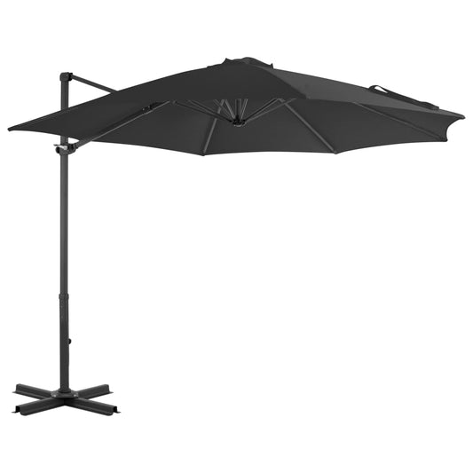 vidaXL Garden Parasol | Anthracite | Aluminium, Steel, Plastic | Large