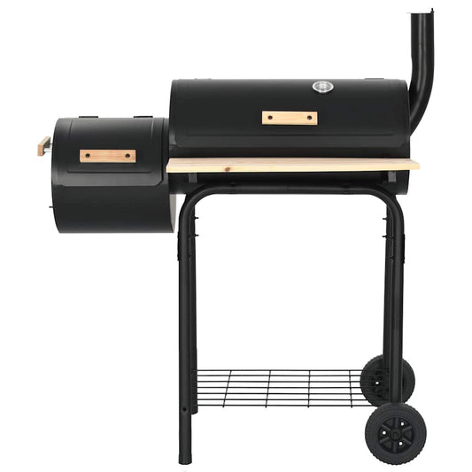 45365 vidaXL Classic Charcoal BBQ Offset Smoker