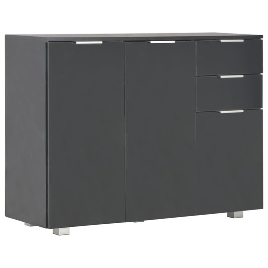 vidaXL Sideboard | Black | Engineered wood | Medium | Sideboard | Rectangular