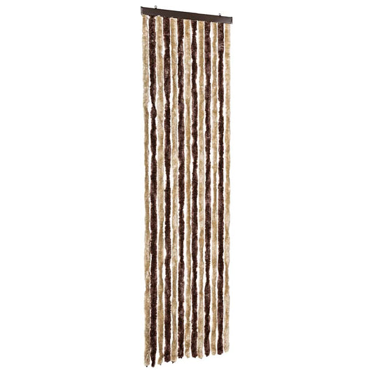284272 vidaXL Insect Curtain Beige and Light Brown 56x185 cm Chenille