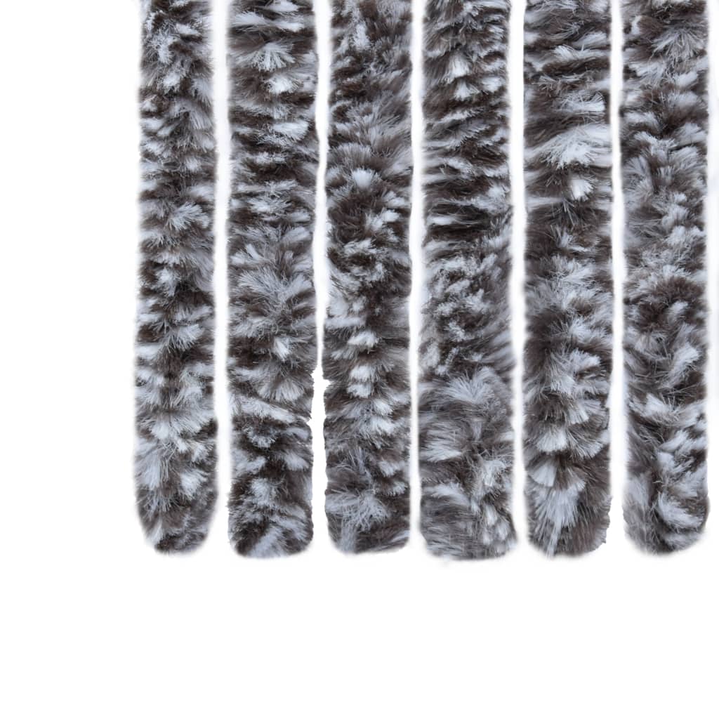 vidaXL Insect Curtain Brown and Beige 56x185 cm Chenille