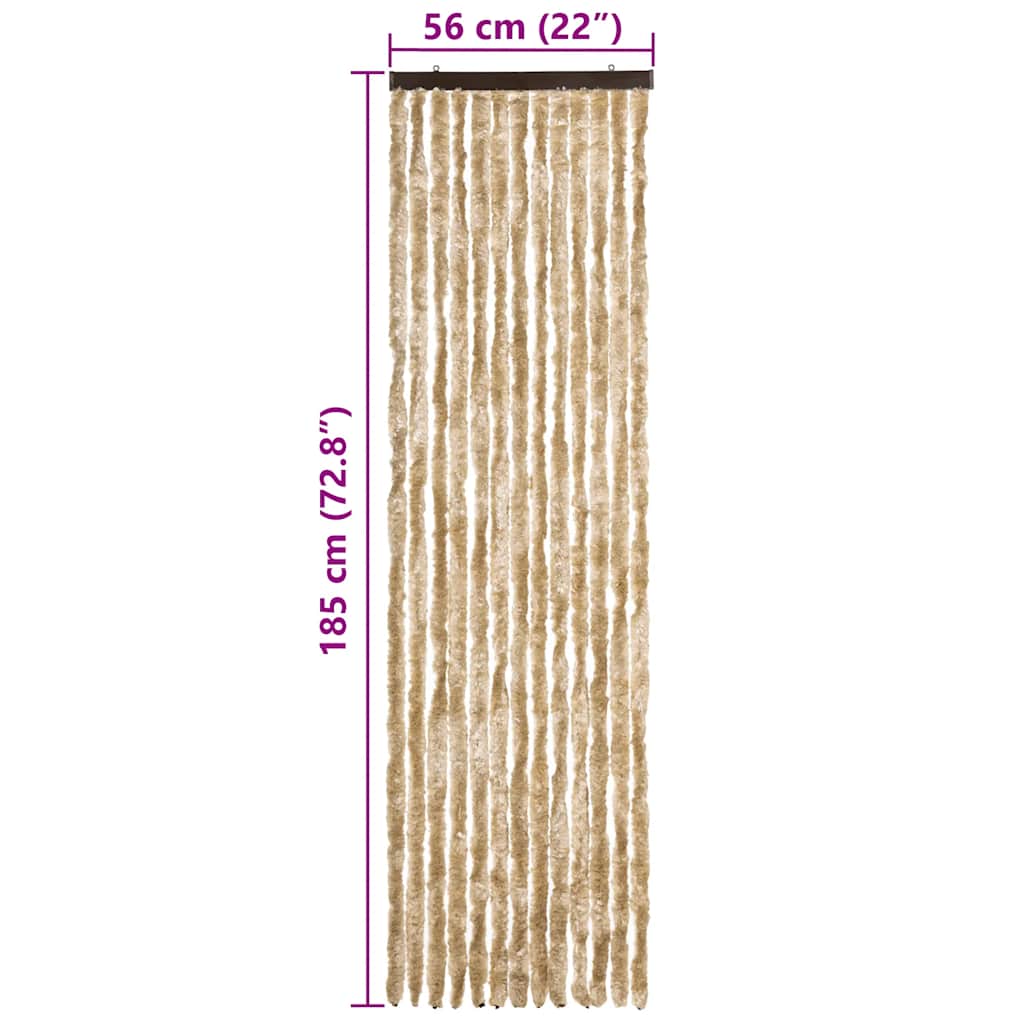 vidaXL Insect Curtain Beige 56x185 cm Chenille