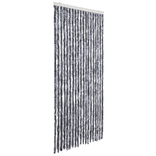 284285 vidaXL Insect Curtain Silver 56x185 cm Chenille