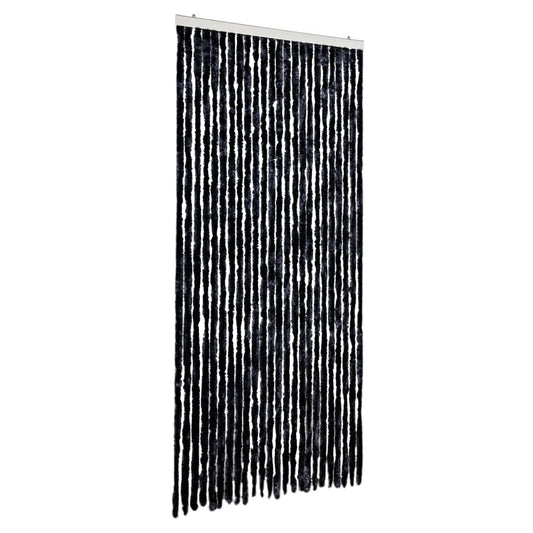 284290 vidaXL Insect Curtain Anthracite 100x220 cm Chenille