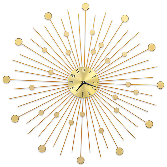 283862 vidaXL Wall Clock Metal 70 cm Golden