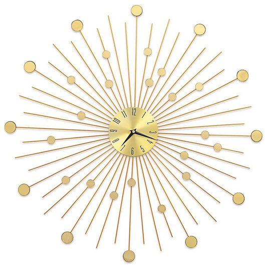 283862 vidaXL Wall Clock Metal 70 cm Golden
