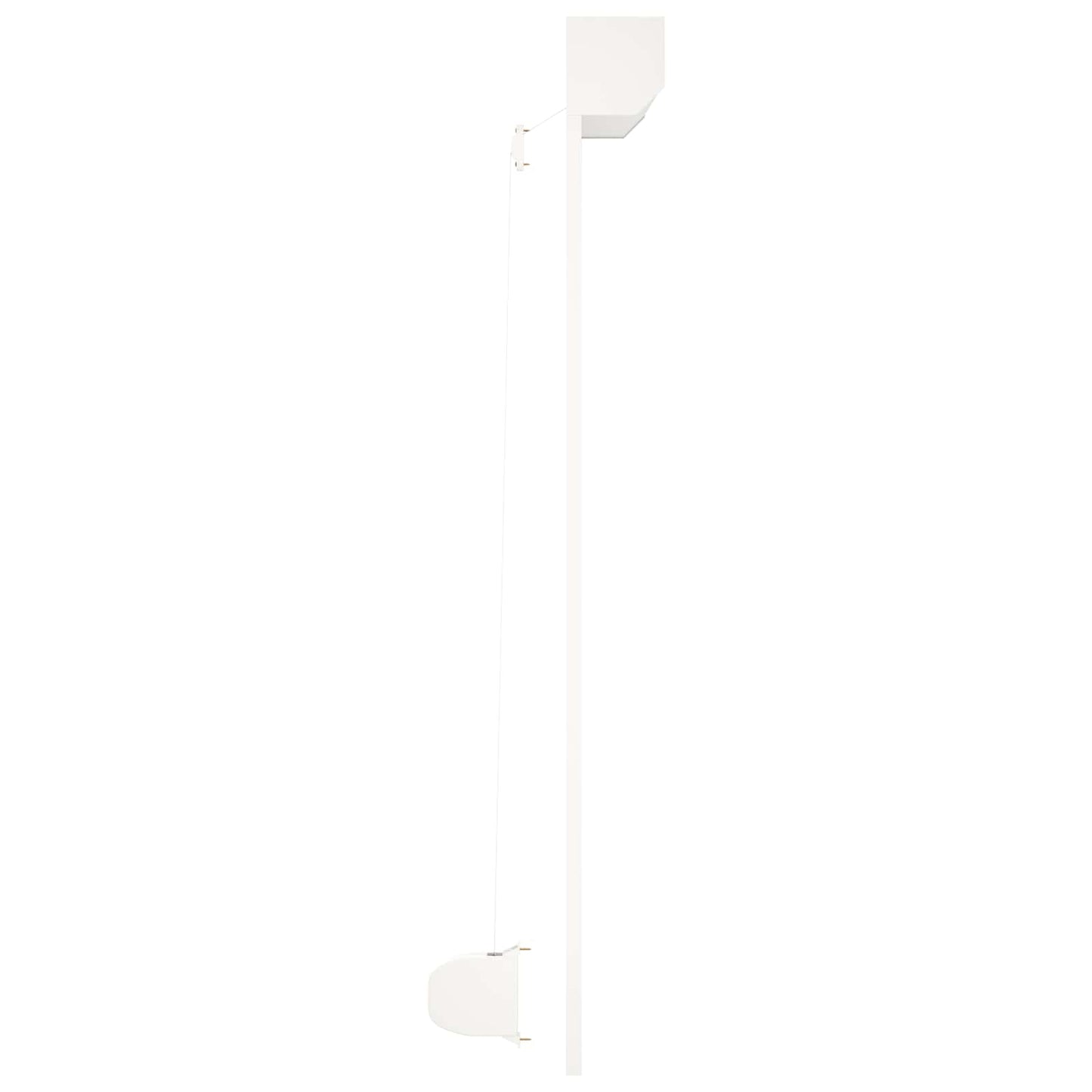vidaXL Roller Shutter White 140 x 150 cm Aluminium and Polyurethane