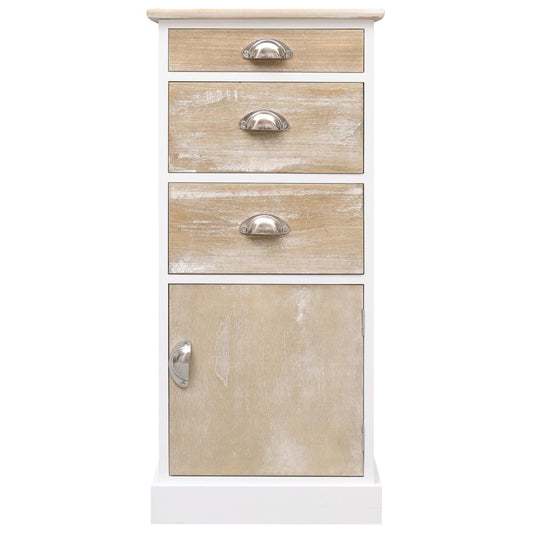 284075 vidaXL Side Cabinet 38x28x86 cm Paulownia Wood