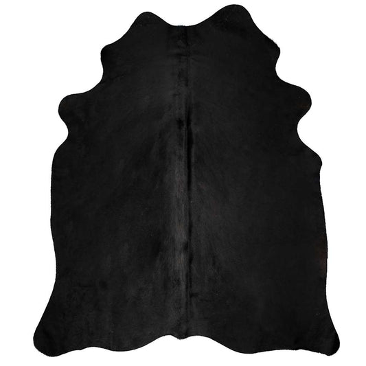 284341 vidaXL Real Cow Hide Rug Black 150x170 cm