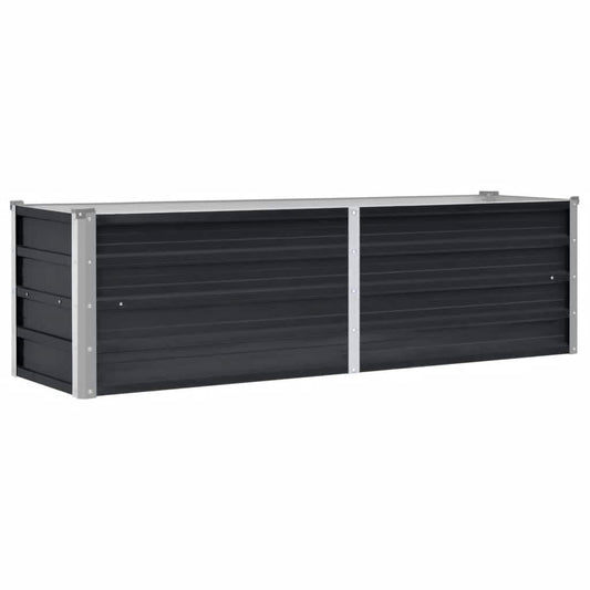 45731 vidaXL Garden Raised Bed Anthracite 160x40x45 cm Galvanised Steel