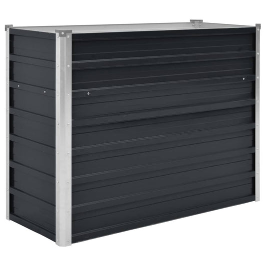 45732 vidaXL Garden Raised Bed Anthracite 100x40x77 cm Galvanised Steel