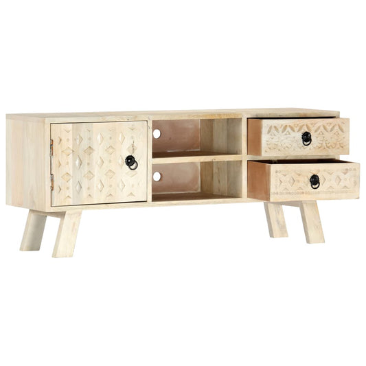 vidaXL TV Cabinet 110x30x44 cm Solid Mango Wood