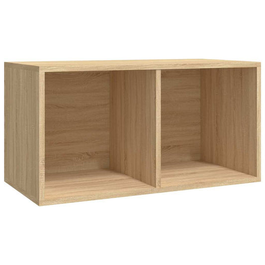 800120 vidaXL Vinyl Storage Box Sonoma Oak 71x34x36 cm Engineered Wood