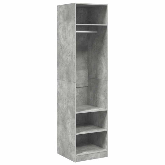vidaXL Wardrobe | Concrete grey | Engineered wood | Compact | Wardrobe