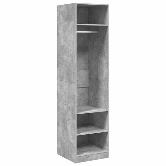800238 vidaXL Wardrobe Concrete Grey 50x50x200 cm Engineered Wood
