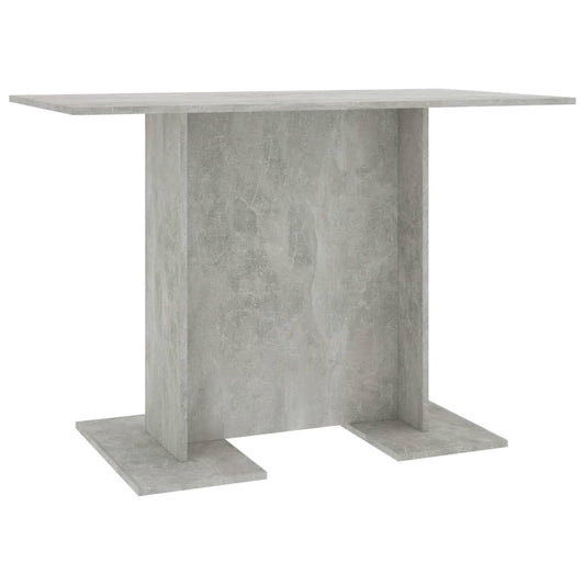 800247 vidaXL Dining Table Concrete Grey 110x60x75 cm Engineered Wood