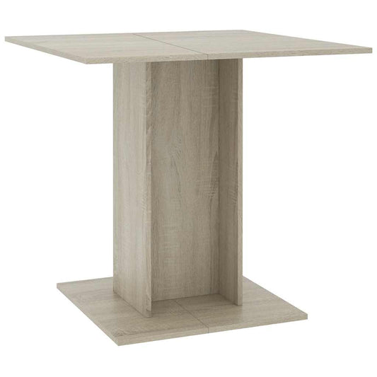 800255 vidaXL Dining Table Sonoma Oak 80x80x75 cm Engineered Wood
