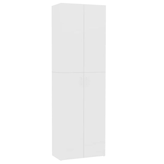 vidaXL Office Cabinet | White | Engineered wood | 60 x 32 x 190 cm