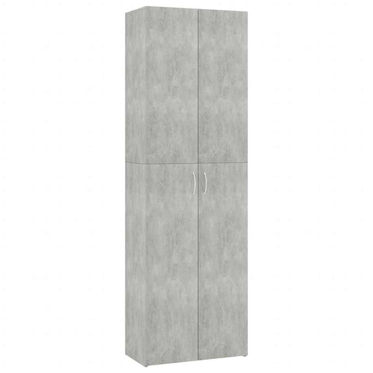 vidaXL Office Cabinet | Concrete grey | Engineered wood | Tall storage