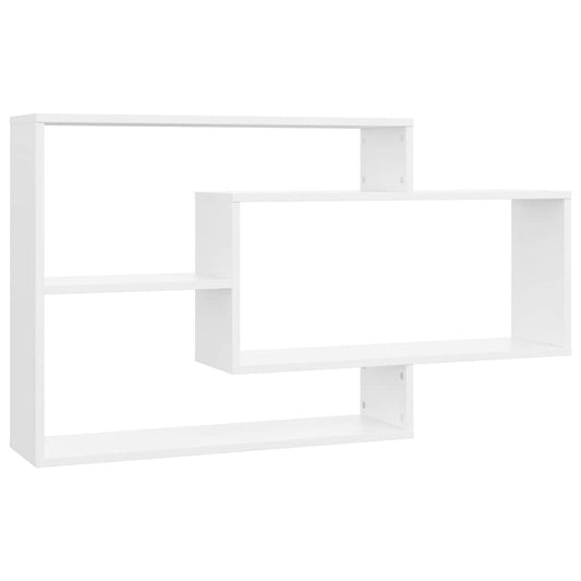 800324 vidaXL Wall Shelves White 104x20x58,5 cm Engineered Wood