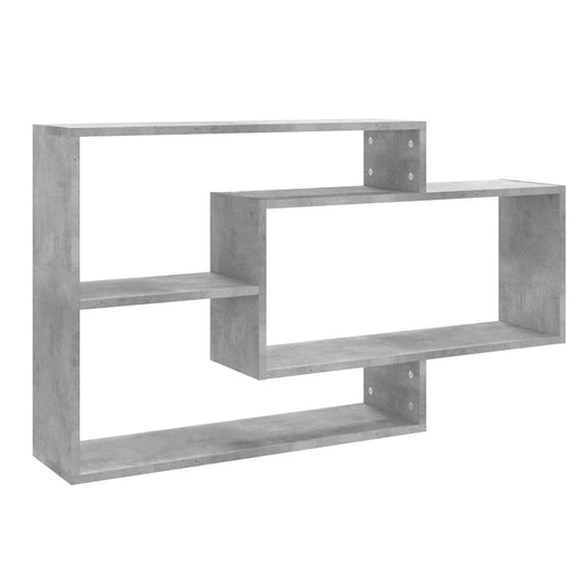 800328 vidaXL Wall Shelves Concrete Grey 104x20x58,5 cm Engineered Wood