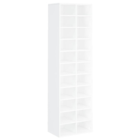 vidaXL Shoe Cabinet White 54x34x183 cm Engineered Wood