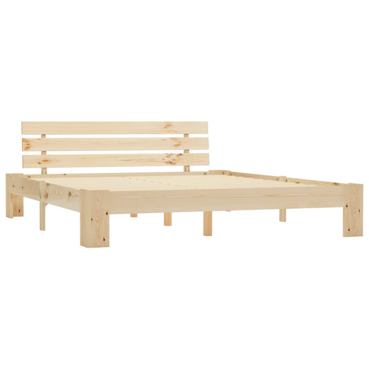 vidaXL Bed Frame without Mattress 160x200cm Solid Wood Pine