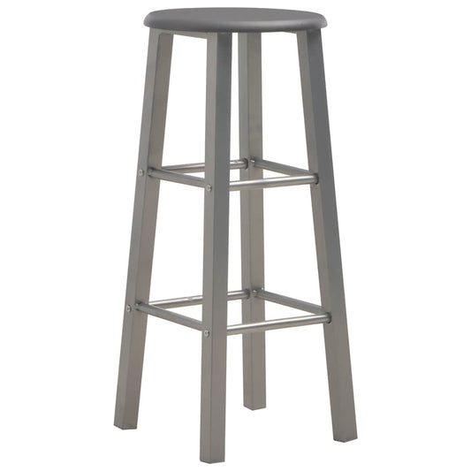 vidaXL Bar Stools 2 pcs Anthracite Engineered Wood