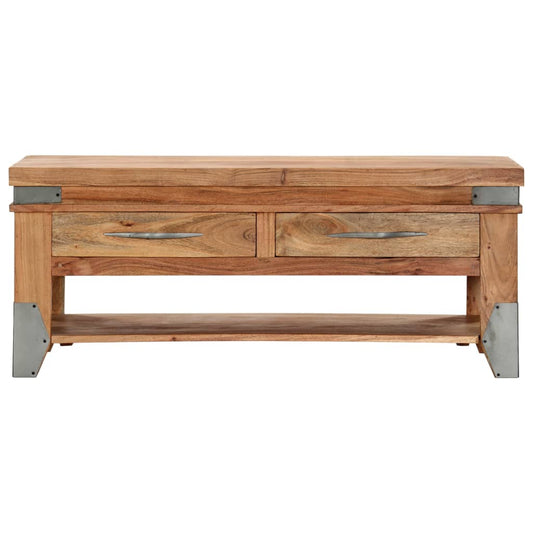 vidaXL Coffee Table 110x52x45 cm Solid Acacia Wood
