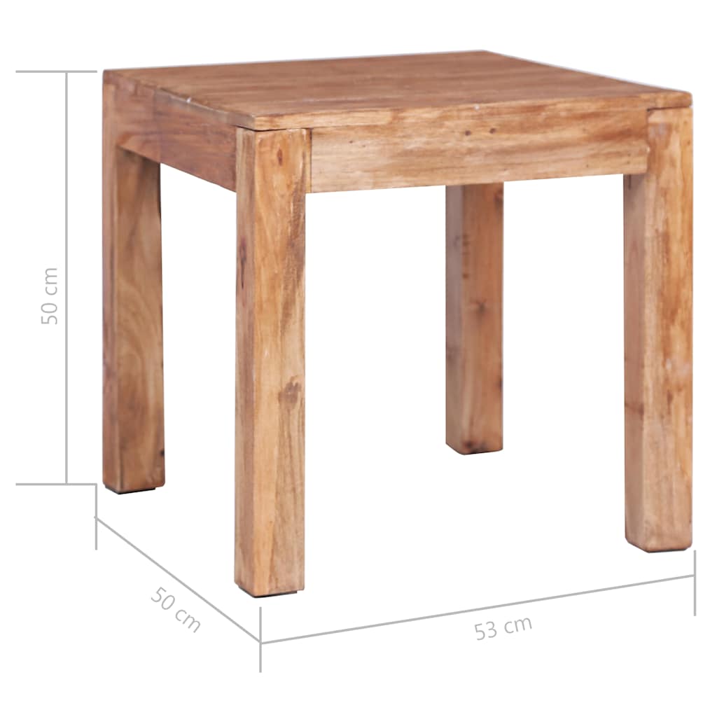 vidaXL Coffee Table 53x50x50 cm Solid Mahogany Wood