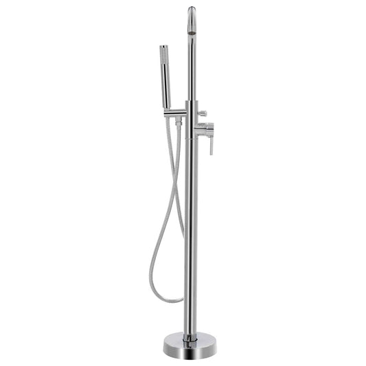 145091 vidaXL Freestanding Bathtub Faucet Stainless Steel 118,5 cm