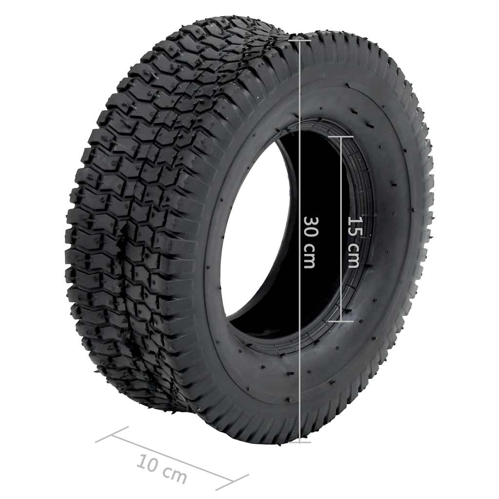 vidaXL Wheelbarrow Tyres 2 pcs 13x5.00-6 4PR Rubber