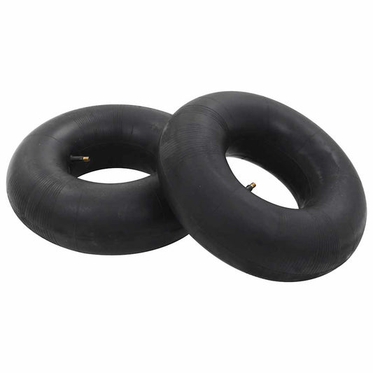 vidaXL 4 Piece Wheelbarrow Tire&Inner Tube Set 15x6.00-6 4PR Rubber