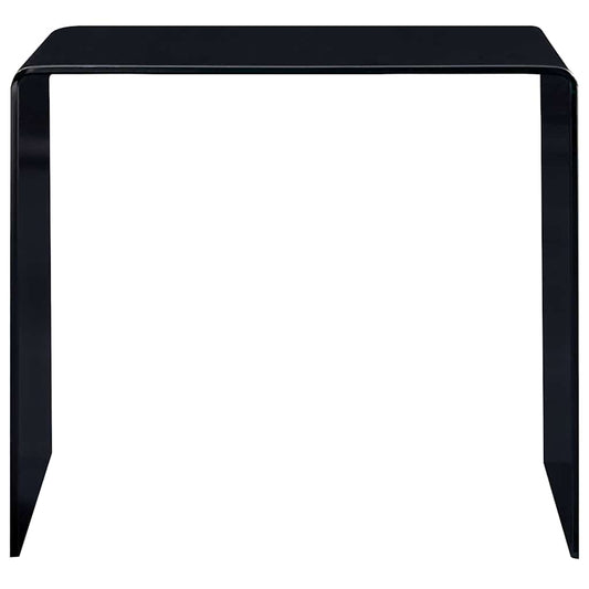 284723 vidaXL Coffee Table Black 50x50x45 cm Tempered Glass