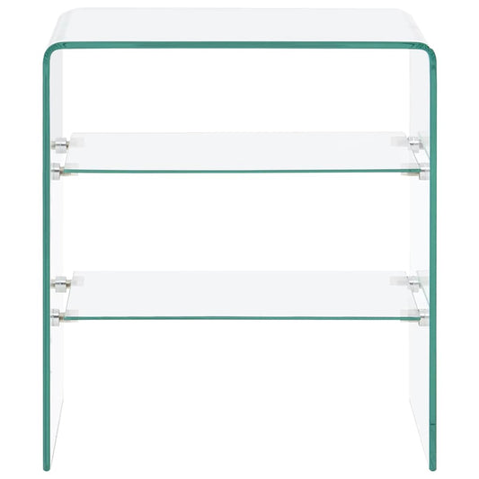 vidaXL Coffee Table 50x40x56 cm Tempered Glass