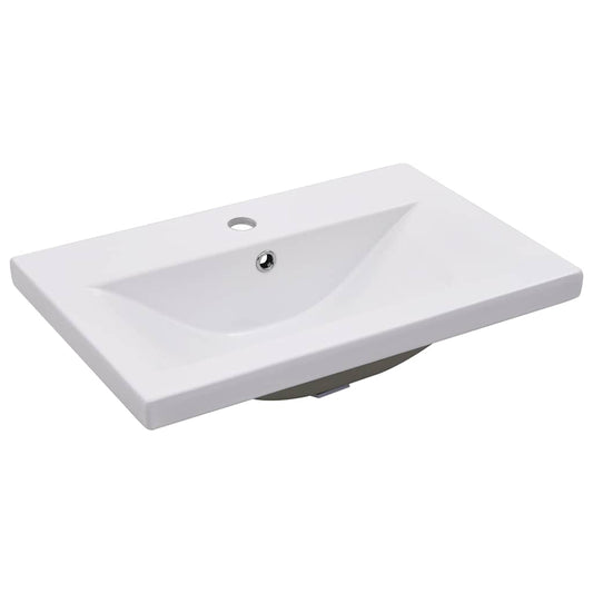 145061 vidaXL Built-in Basin 61x39,5x18,5 cm Ceramic White