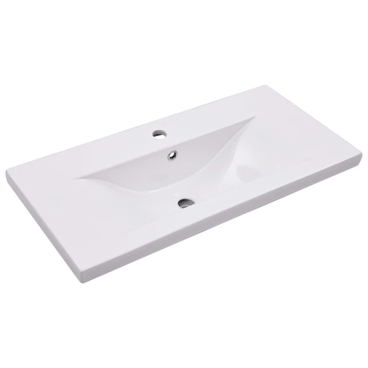 145062 vidaXL Built-in Basin 81x39,5x18,5 cm Ceramic White
