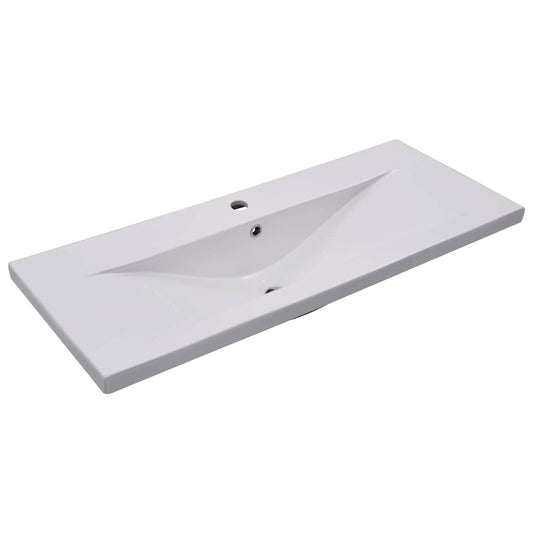 145064 vidaXL Built-in Basin 101x39,5x18,5 cm Ceramic White