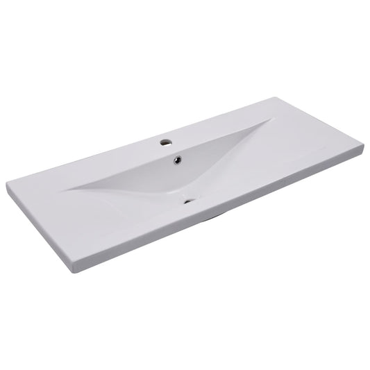 145064 vidaXL Built-in Basin 101x39,5x18,5 cm Ceramic White