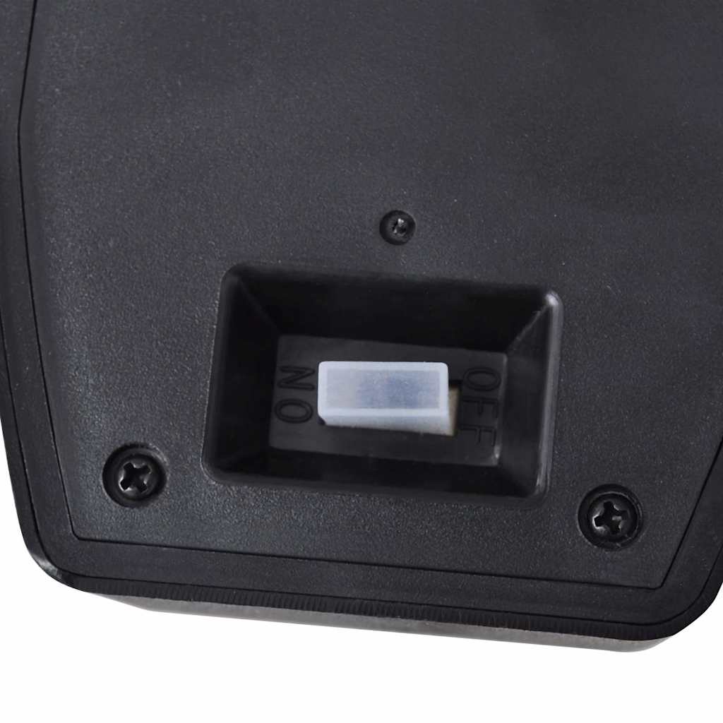 vidaXL Solar Wall Lamps 2 pcs with Motion Sensor Black