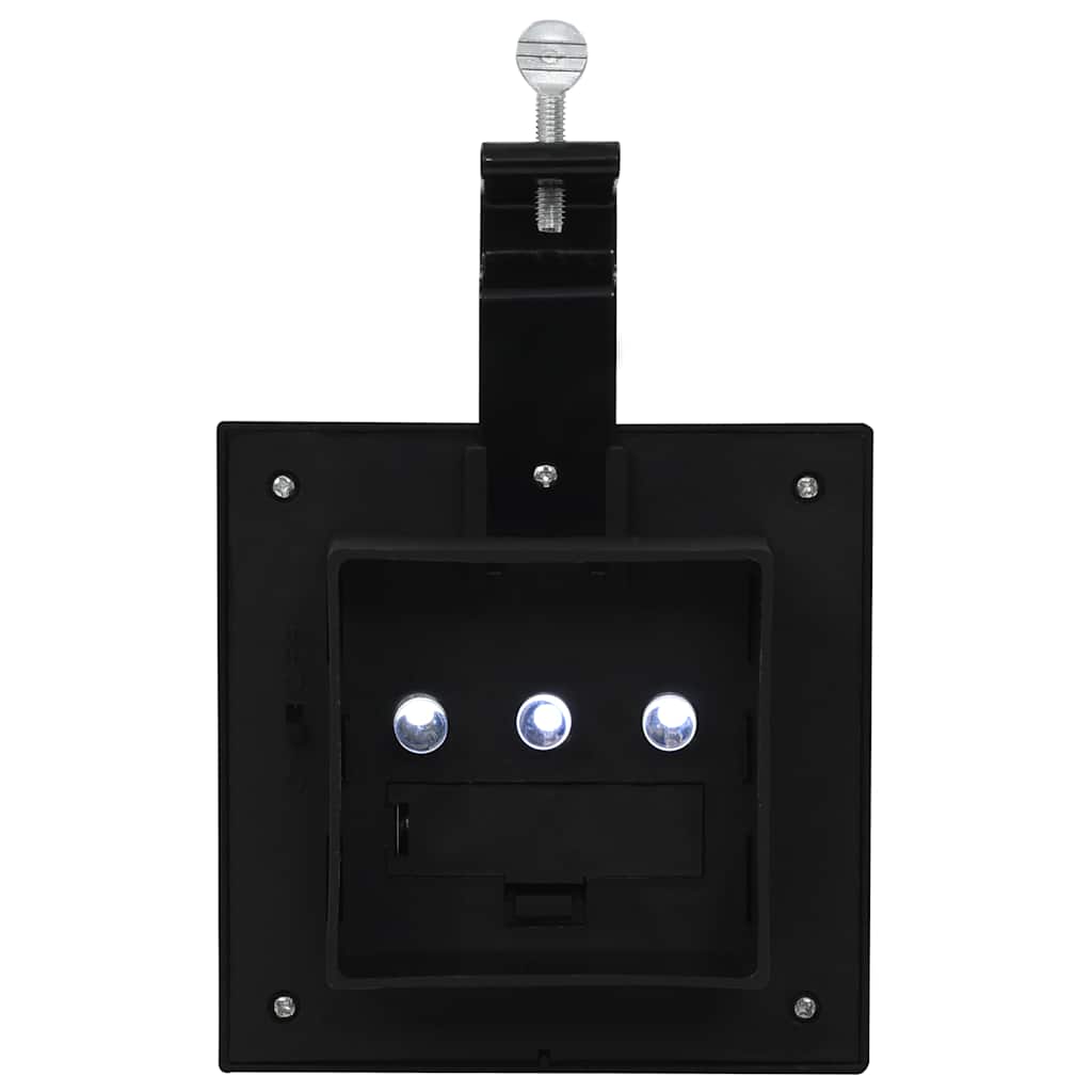 vidaXL Outdoor Solar Lamps 12 pcs LED Square 12 cm Black
