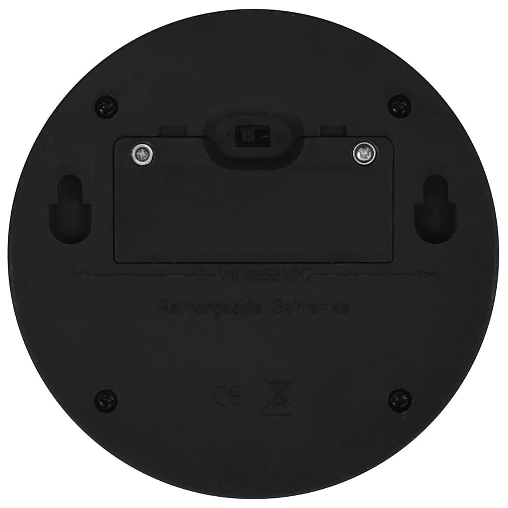 vidaXL Solar Lamp | Set of 24 | Black | Polypropylene | Compact | Solar Lamp