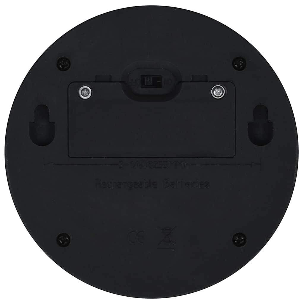 vidaXL Outdoor Solar Wall Lamps LED 24 pcs Round Black