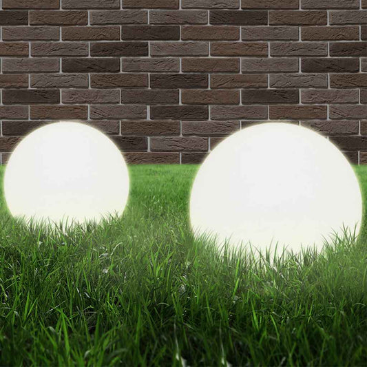 vidaXL LED Bowl Lamps 4 pcs Spherical 30 cm PMMA
