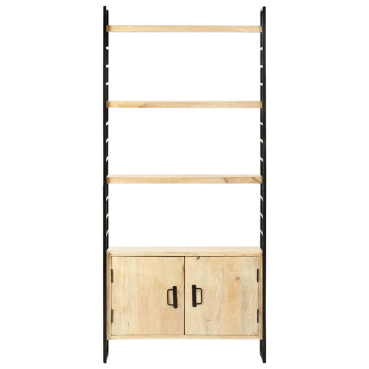 284421 vidaXL 4-Tier Bookcase 80x30x180 cm Solid Mango Wood
